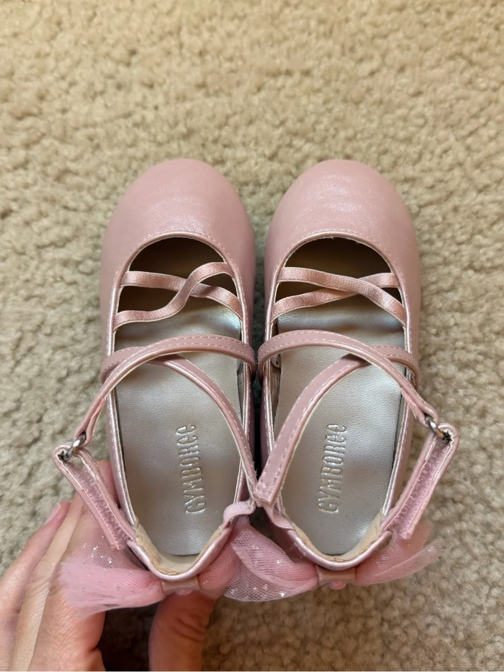Gymboree Ballet Inspired Shoes with Bow Size 8